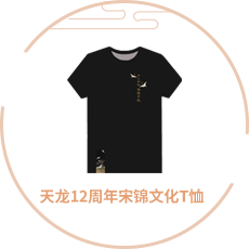 天龙12周年宋锦文化T恤